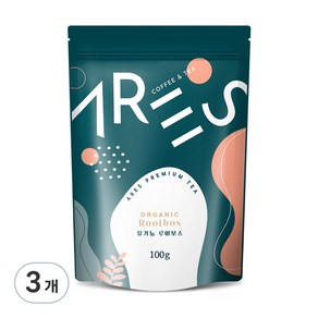 아레스 유기농 루이보스 허브차, 100g, 1개입, 3개