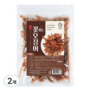 해야미 꽃피는 오징어, 100g, 2개