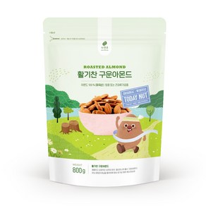 자연루 투데이넛 활기찬 구운아몬드, 800g, 1개