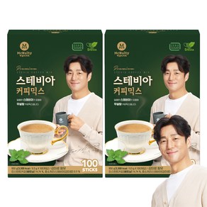 맥널티커피 스테비아 커피믹스, 9.5g, 100개입, 2개
