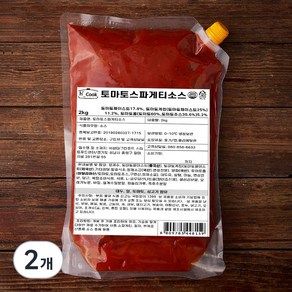 hcook 토마토스파게티소스, 2kg, 2개