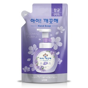 아이깨끗해 항균 폼 핸드솝 블루밍 퍼플 리필, 200ml, 1개