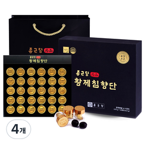 종근당 황제 침향단 + 쇼핑백, 112.5g, 4개