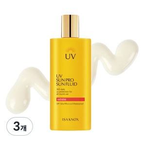 이자녹스 UV선프로 365 익스트림 선플루이드 SPF50+ PA++++, 70ml, 3개