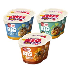 햇반컵반 BIG 치킨마요덮밥 313g 2p + 스팸마요덮밥 307g 2p + 치즈닭갈비덮밥 313g 2p, 1세트