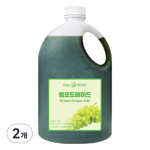 서울팩토리 청포도 에이드, 1.9kg, 2개