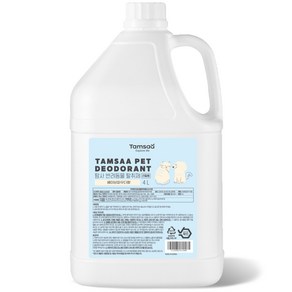 탐사 반려동물 탈취제 리필 베이비파우더향, 4L, 1개