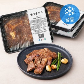 세울푸드 칼집 넣은 양념 돼지왕구이 (냉동), 350g, 3개