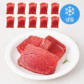 근육꼬기 우둔살 스테이크 칼집 (냉동), 10개, 150g