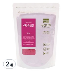 신선약초 백년초 분말, 2개, 300g