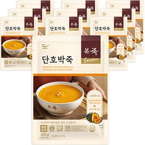 본죽 파우치형 단호박죽, 200g, 10개