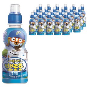 팔도 뽀로로 어린이음료 밀크맛 235 ml, 235ml, 24개