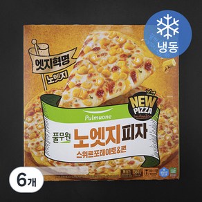 풀무원 노엣지피자 스위트포테이토&콘 (냉동), 6개, 365g