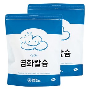 소다스쿨 염화칼슘 리필, 3kg, 2개