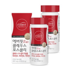 내츄럴플러스 에버핏 콜레우스 포스콜리 36g, 60정, 2개