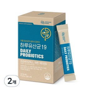 대상웰라이프 하루 유산균 19, 60g, 2개