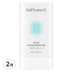 셀퓨전씨 썬스크린 100 스틱 SPF50+ PA++++, 19g, 2개