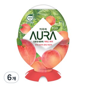 AURA 빅에그 실내용 방향제 피치, 440ml, 6개