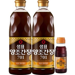 샘표 양조간장701 2p + 맛간장 1p, 1세트, 860ml