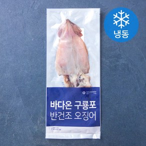 바다온 포항시 인증 구룡포건조 원양산 반건 오징어 2미 (냉동), 180g, 1개