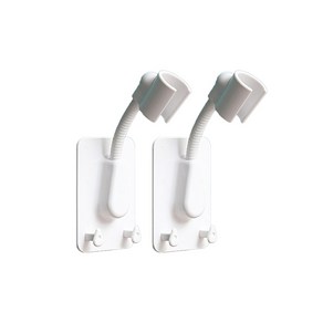 메이크그레이트 샤워기 거치대 2p, 15cm, 화이트