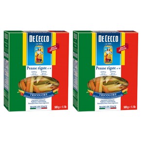 데체코 삼색 펜네 리가테, 500g, 2개