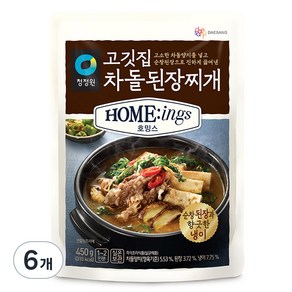 호밍스 고깃집 차돌된장찌개, 450g, 6개