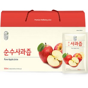 그린애 순수 사과즙 30p, 100ml, 30개