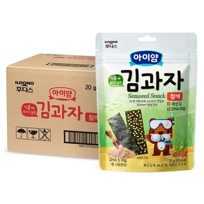 일동후디스 아이얌 김과자, 참깨, 20g, 10개