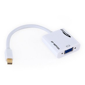 애니포트 Mini DP 1.1V to VGA 영상변환 컨버터 AP-MDPVGA, 1개, 21.5cm