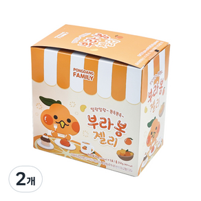 제주애퐁당 부라봉 젤리 한라봉맛 5p, 2개, 250g