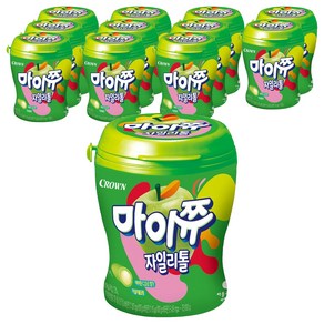 크라운 마이쮸 용기 사과, 110g, 12개