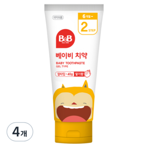 비앤비 베이비지 치약, 40g, 4개