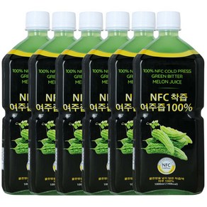 파모빗 생여주 100 NFC 저온착즙, 1L, 6개