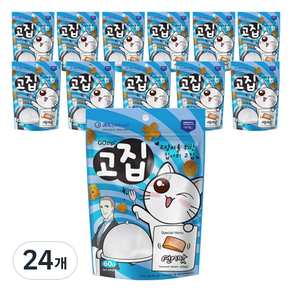 고집 고양이 간식, 연어, 60g, 24개