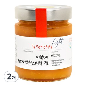 쎄콩데 저칼로리 Light 하와이안 트로피컬 잼, 260g, 2개