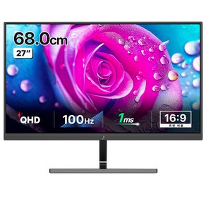 주연테크 QHD LED 모니터 IPS 100Hz FeeSync USB TypeC, 68cm, Q27C15(무결점)