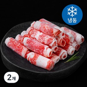 더미트 한우 우삼겹 1+등급 구이용 (냉동), 200g, 2개