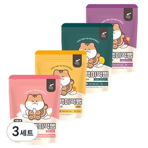 리틀스푼 유아용 유기농 백미떡뻥 30g x 4종 세트, 백미, 배, 고구마, 단호박, 3세트