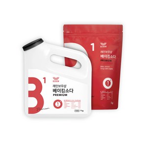 레인보우샵 왕톡톡이 베이킹소다 리필세트, 1kg, 1세트