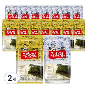 3대째 달인 재래 파래 혼합 광천김, 64g, 2개