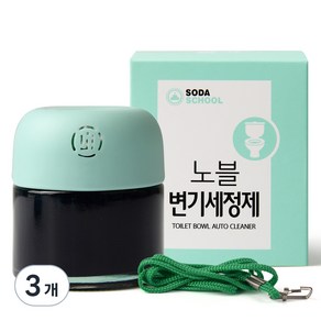 소다스쿨 노블 변기세정제, 200g, 3개