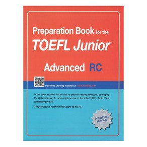 Preparation Book for the TOEFL Junior Test RC: Advanced:Focus on Question Types