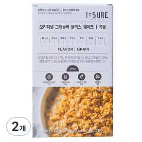 아이슈어 프로틴 그래놀라 풀믹스 쉐이크 곡물맛 7p, 280g, 2개