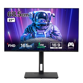 인터픽셀 FHD 리얼 165Hz IPS 평면 게이밍 모니터, 68.5cm, IP2742(일반)