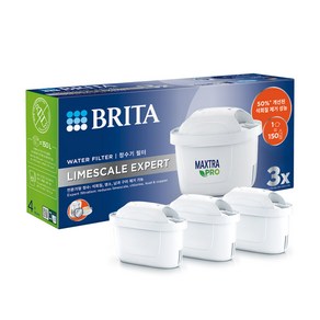 브리타 막스트라 프로 라임스케일 엑스퍼트 정수기 한국형필터 3p, 1세트, MAXTRA PRO FILTER-LIMESCALE EXPERT