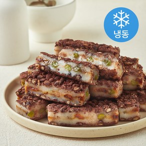 떡편 호박 팥 시루 찰떡 (냉동), 50g, 15개