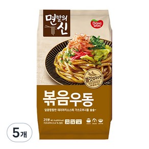 동원 면발의신 볶음우동 2인분, 401.6g, 5개