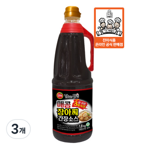 진미 잘되는 맛집 매콤 장아찌 간장소스, 1.8kg, 3개