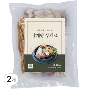 친환경 황기 엄나무 삼계탕 부재료, 100g, 2개